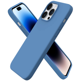 Funda Silicon iPhone 14 Azul